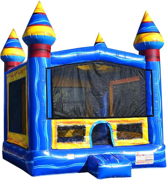 JumpOrange Melting Artic Commercial Grade Bounce House 13x13 for Kids and Adults (with Blower), Basketball Hoop, Outdoor Indoor, Bouncer Jumper, Birthday Party, Rental Grade, Big Inflatable