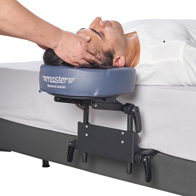 Master Massage Home Use Sleeping Mattress Top Massage Kit-Adjustable Headrest Face Pillow Cradle & Face Cushion Support Bracket, Head Rest Support- Eye Surgery Recovery - Cinnamon