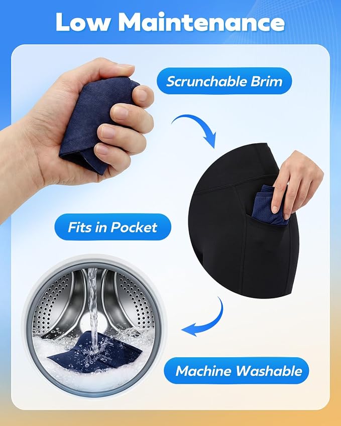 Sport Sun Visor Hat for Women Men - Lightweight Stretchy Polyester Spandex Quick Dry Sweatband Wrinkle Resistant