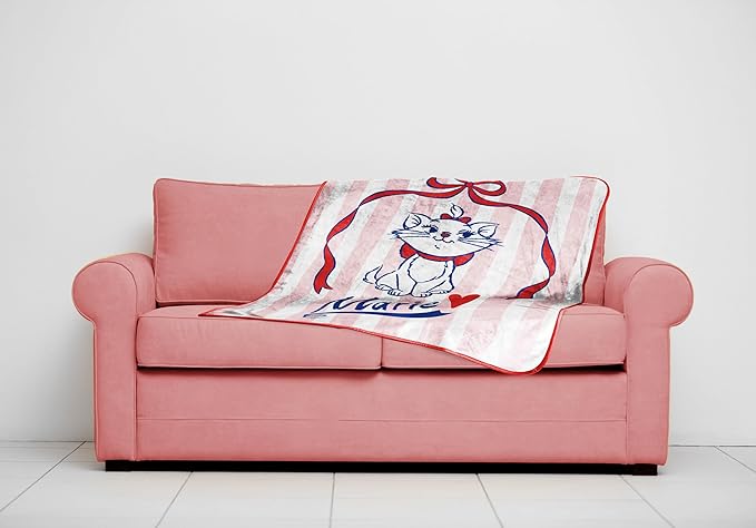 Jay Franco Kids Plush Throw Blanket – Soft & Cozy Fleece Throw for Bedroom & Couch Décor, Official Licensed Product, Multi - Aristocats, 40x50 - Travel Blanket