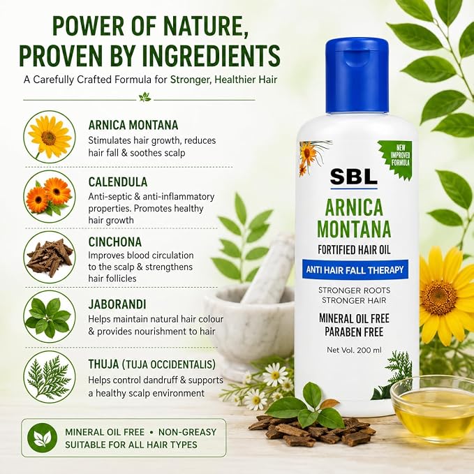 SBL's Arnica Montana Oil 200ml (Pack of 2)
