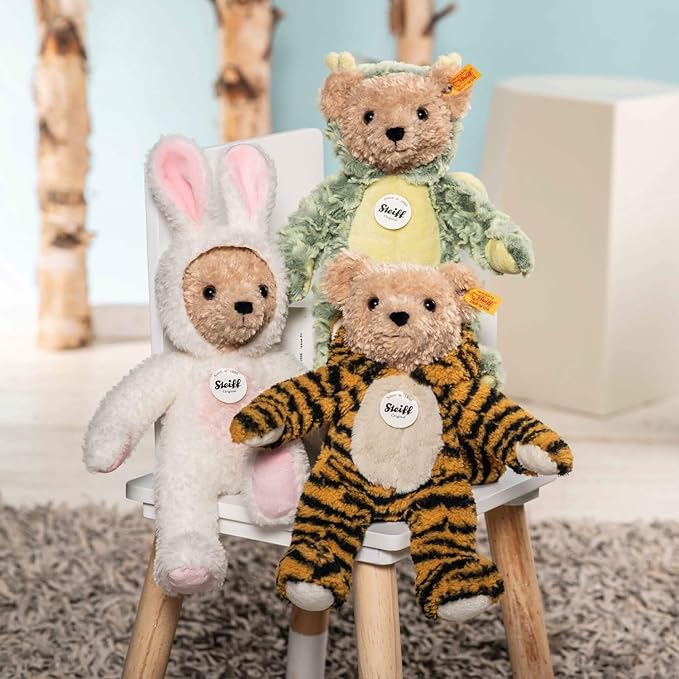 Steiff Teddy Bear with Tiger Hoodie Costume, Chinese Zodiac Plush Toy for Kids, 11"