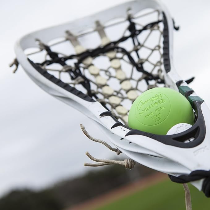 Champion Sports Lacrosse Balls – Official Size SEI Certified, Multi-Color Packs of 3, 6, or 12 for Practice & Games