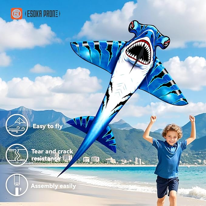 Large Kite with String Reel, Safe and Easy to Fly Kites for Kids and Adults,Outdoor Parent-Child Toy Gift,Perfect for Beach Park Family Outdoor Activities and Games.
