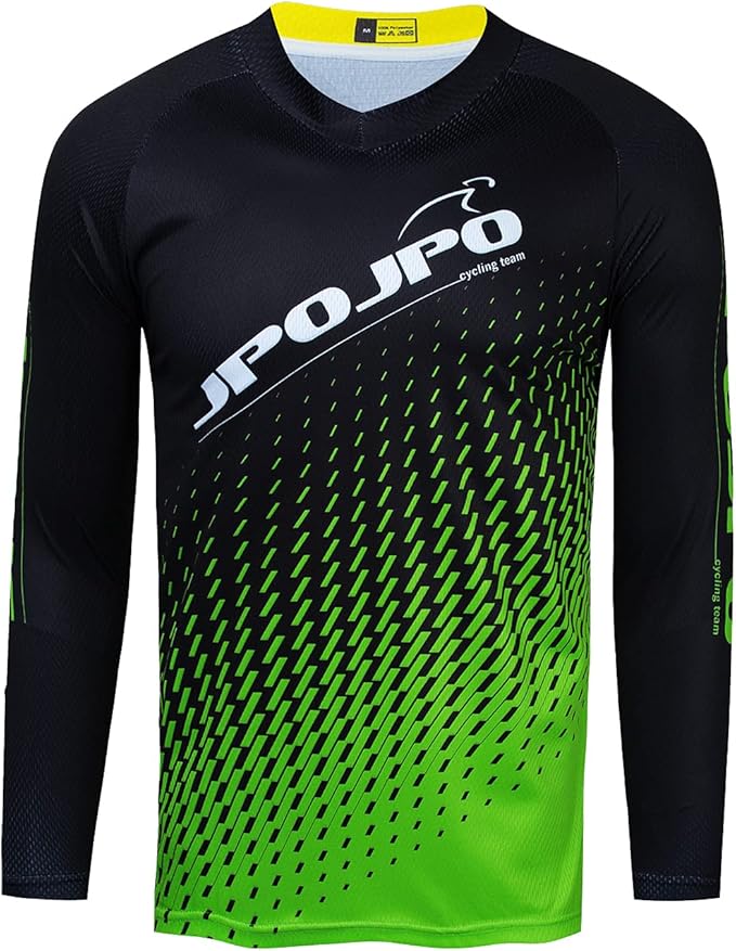 Boy Girl Cycling Jersey Kids Mountain Bike Motocross Long Sleeve Shirt Biking Tops 4-14 Years