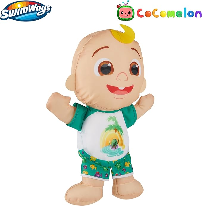 SwimWays Cocomelon JJ Swim Huggable, Kids Toys, Bath Toys & Beach Toys, Floating Water Stuffed Animal for Kids Aged 1 & Up