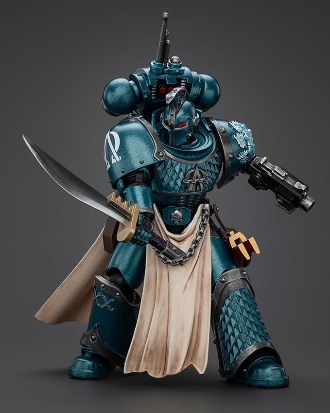 JoyToy 40K Genuine License 1:18 Action Figure, Alpha Legion Praetor with Power Sword, 4.96 inch Collectible Action Figures Sets