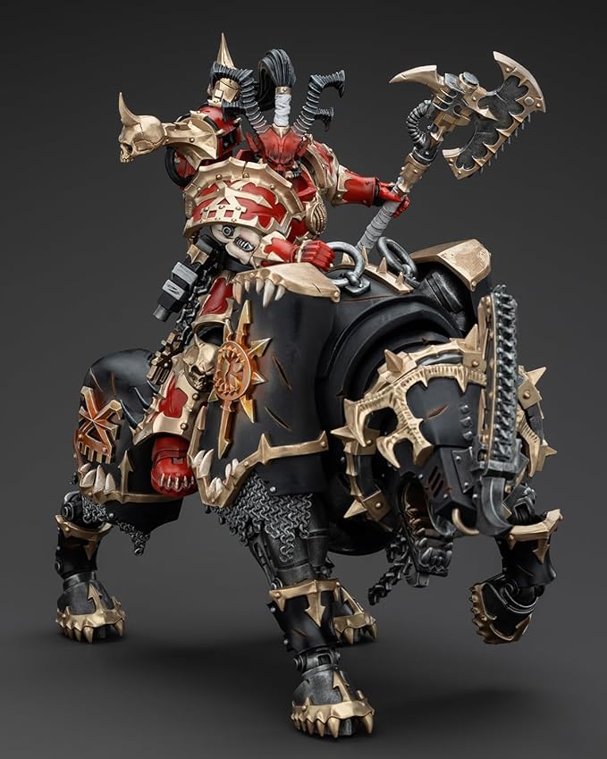 Pipigirl JoyToy GW 40K Genuine License 1:18 Action Figure, World Eaters Lord Invocatus, 4.96 inch Collectible Action Figures Sets