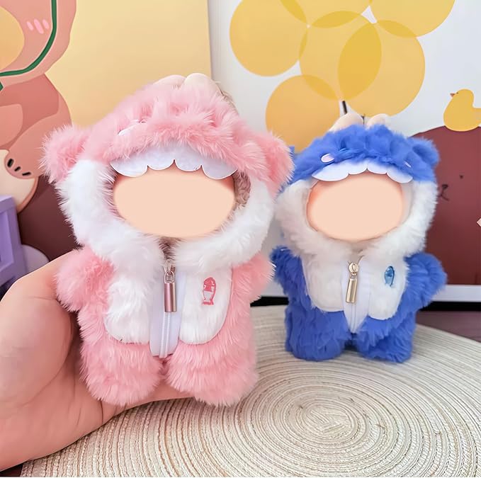 17cm Doll Clothes,Pink Cute Shark Outfit Accessories Set for 6.7inch Dolls Girls, 1-Piece Marine-Themed Costume Accessory Halloween Doll Clothes Set
