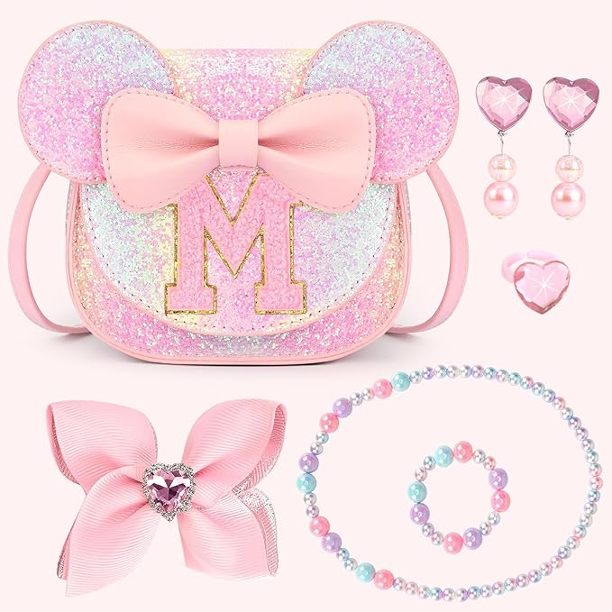 mibasies Toddler Purse Gifts for Girls: 3 Year Old Girl Gifts, Mouse Toys Purse Set