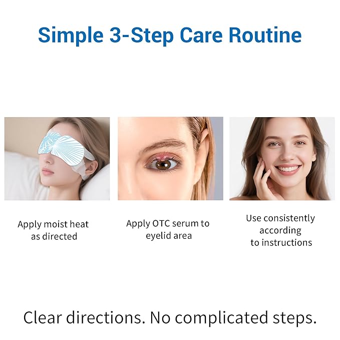Stye Eye Treatment Kit, Relief for Styes, Chalazions, Blepharitis, Dry Eyes, Irritation and Swelling; Clear Eyes Redness Relief, Stye Eye Compress, Eye Patches, Eye Mask, Eye Stye Treatment