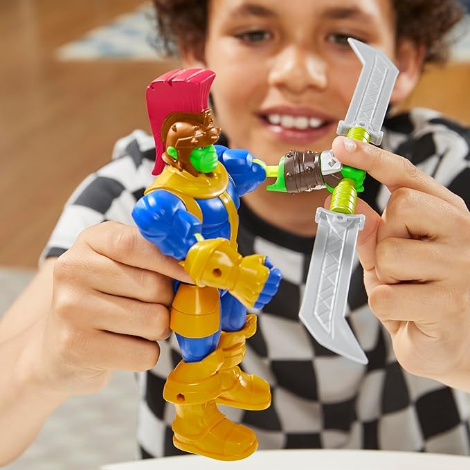 Avengers Marvel MixMashers Thanos Custom Mix-and-Match Deluxe Action Figure & Accessories, 5-Inch-Scale Super Hero Toys for Kids Ages 4+
