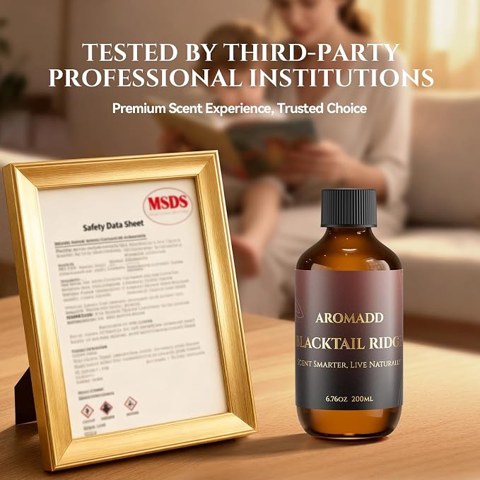 AROMADD AROMADD Blacktail Ridge Hotel Diffuser Oil Inspired by Luxury Hotel Collection Scent, Woody Sandalwood & Fir Aroma, Premium Fragrance Oil for Waterless Diffuser,Long-Lasting,6.76 fl oz(200 mL)