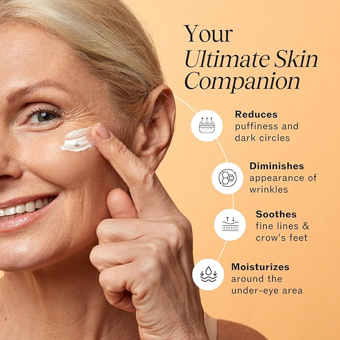 LilyAna Naturals Eye Cream - Eye Cream for Dark Circles and Puffiness, Under Eye Cream, Anti Aging Eye Cream Reduce Fine Lines and Wrinkles (1.0 Ounce, Retinol)