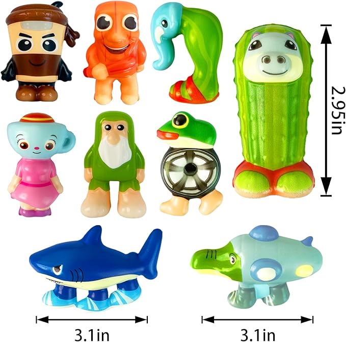 Slow Rising Stress Toys,Tralalero Tralala Tung Tung, Soft Fidget Toys for Anxiety Relief 12PCS