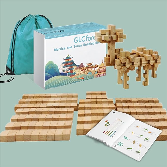 Animal Camel Educational Wooden Building Blocks - 37 Pcs Assembled into More Different Shapes, STEM Toy Gift for Kids, Learning Toys for Ages 3+