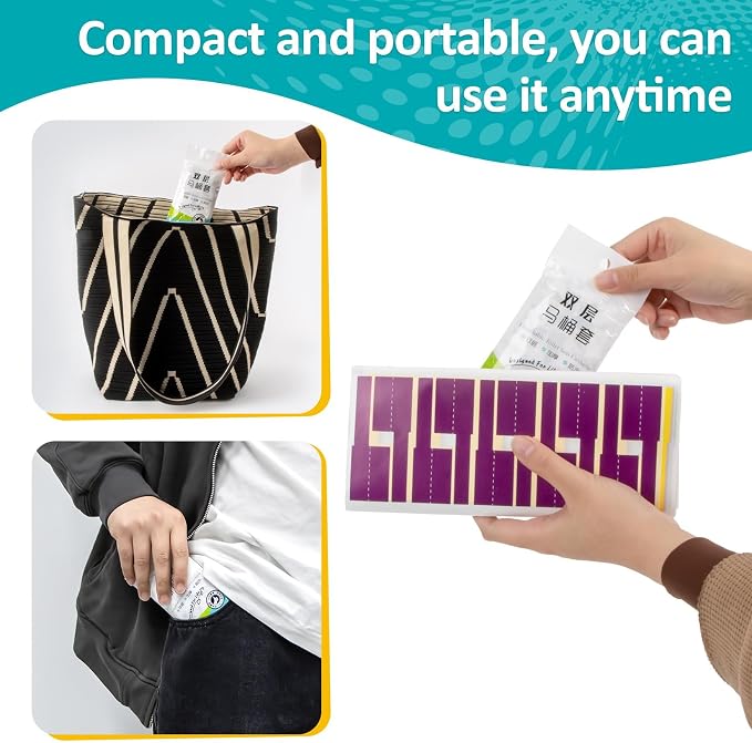 RAINFLOW Portable Toilet Mat - Disposable Toilet Seat Cover Waterproof Non-Woven Fabric Printed Individually Wrapped for travel,Hotel,Hospital and Public Toilet(15Pcs)
