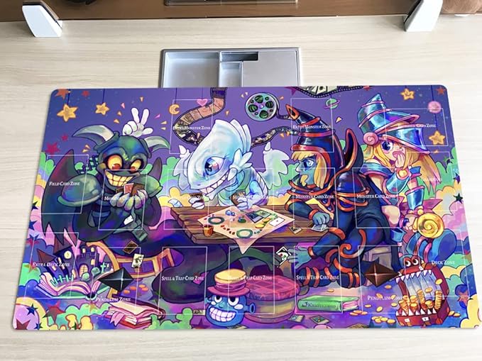 New Playmat Toon Monsters TCG CCG Trading Card Game Mat + Free Bag (ZD039-201-A)