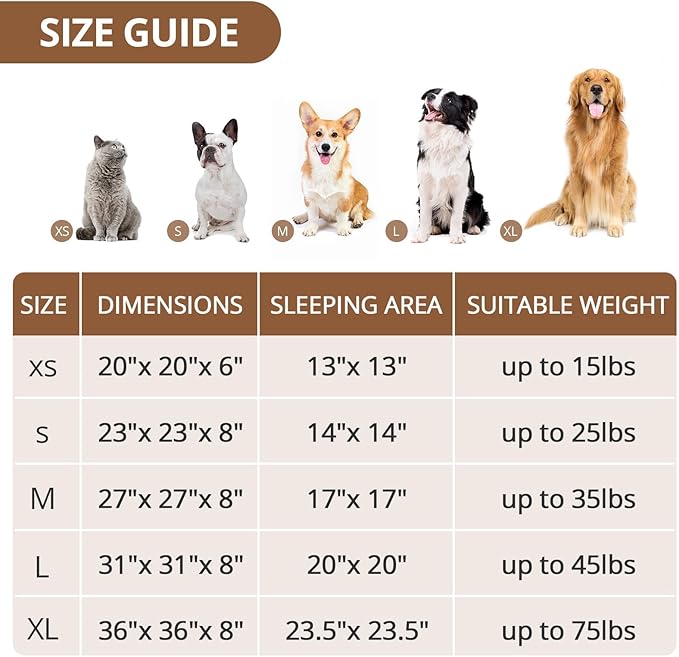 JOLLYVOGUE Large Calming Dog Bed, Anti-Anxiety Donut Cuddler Cat Bed with Anti-Slip Bottom, Fluffy Faux Fur Machine Washable Pet Cushion for Medium Large Dog & Cat, 36"/Smoke Pink