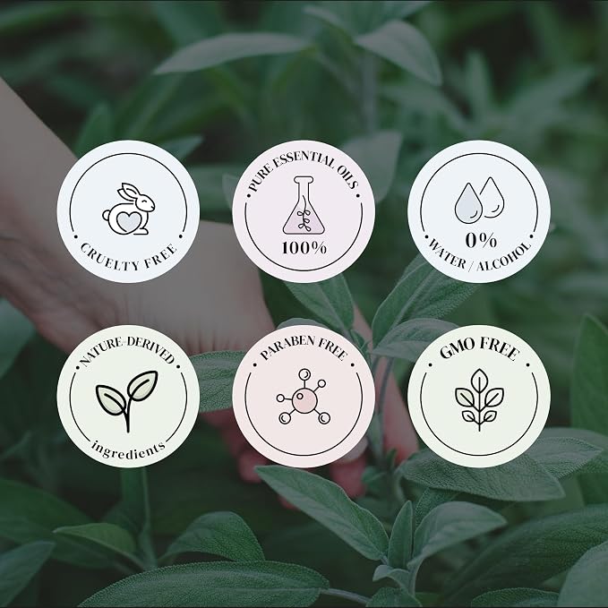 Lemongrass & Sage Essential Oils for Diffusers for Home, Nature-derived Essential Oil, Long-Lasting & Family-Friendly Diffuser Oils Scents, IFRA Certified, Cold Air & Ultrasonic - 16 oz