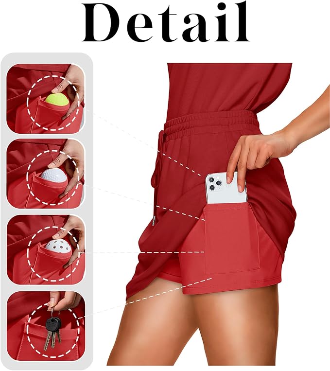 NIASHOT Two Piece Skirt Sets for Women Summer Vacation Travel Outfits Tennis Golf Skorts Versatile Lounge Sets