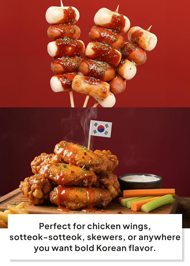Korean Food CJ Freshway Korean Sweet & Spicy Fried Chicken Sauce, 4.4 lb | Glossy Korean-style red chili sauce suitable for frying, glazing, stir-fry, and dipping