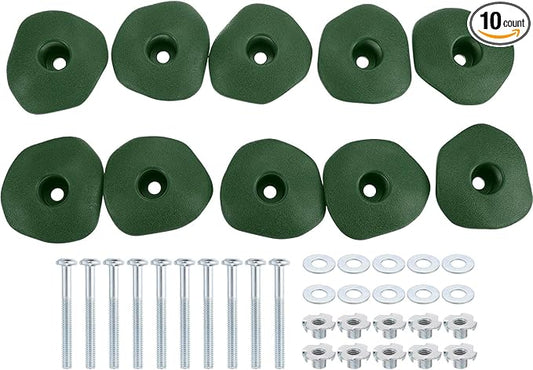 PATIKIL Rock Climbing Holds, Climbing Rock Wall Grips Play Set Climber Attachments with Single Holes for Playground