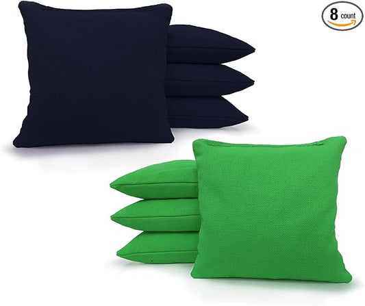 Tailgating Pros Regulation Cornhole Bags - Set of 8 - Corn Filled & Handmade 25+ Color Options