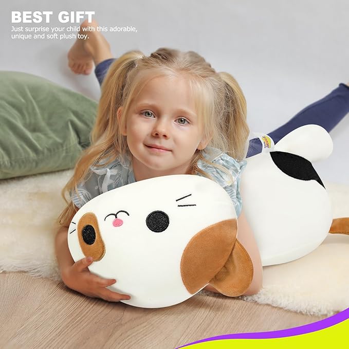 Onsoyours Original Calico Cat Plush 20 Inch Kitty Plushies Toy Kitten Stuffed Animal Soft Pillow Kawaii Plushie Gift for Kids & Adults (Calico Cat, 20")