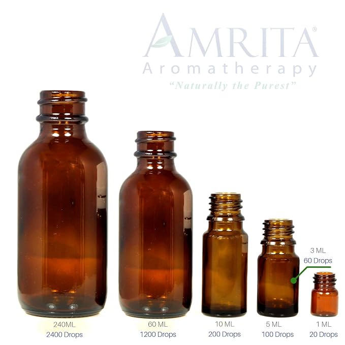 Amrita Aromatherapy Organic Clary Sage Essential Oil, 100% Pure Undiluted Salvia sclarea, Therapeutic Grade, Premium Quality Aromatherapy oil, Tested & Verified, 5ML