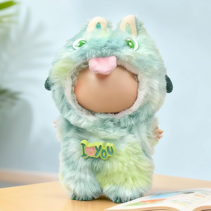 Clothes Fit for 20CM Doll, Fashion Doll Clothes Outfit Set Cute Theme Designer Toys Dress Accessories for Collector Fans Display (Green Monster)