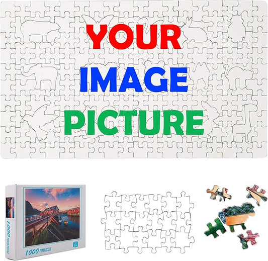 Custom Puzzle from Photo Custom Jigsaw Puzzle Unique Birthday Present Suitable for Children Family and Friends Personalized Puzzle-Multi Size (Animal Unique-Cut Piece-Cardboard)