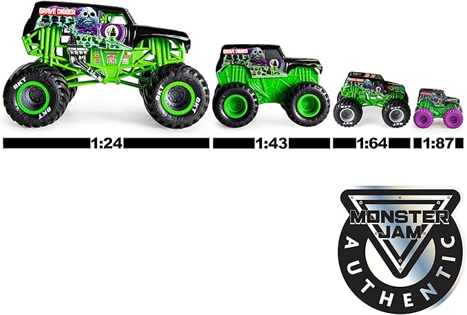 Monster Jam Official Batman Monster Truck - Retro Batmobile Collector 1:24 Scale Die-Cast Vehicle - Chrome Rims and BKT Tread Tires for Use in All Playsets - Collectible for Fans & Birthday Parties