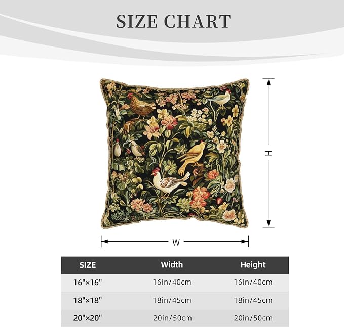 Vintage Floral Animal Velvet Pillow Covers 16x16 Inch Black Green Flowers Leaf Throw Pillows for Couch Farmhouse Cushion Covers Pillowcase Boho Chinoiserie Pillow Cases for Sofa Bed Outdoor Decor