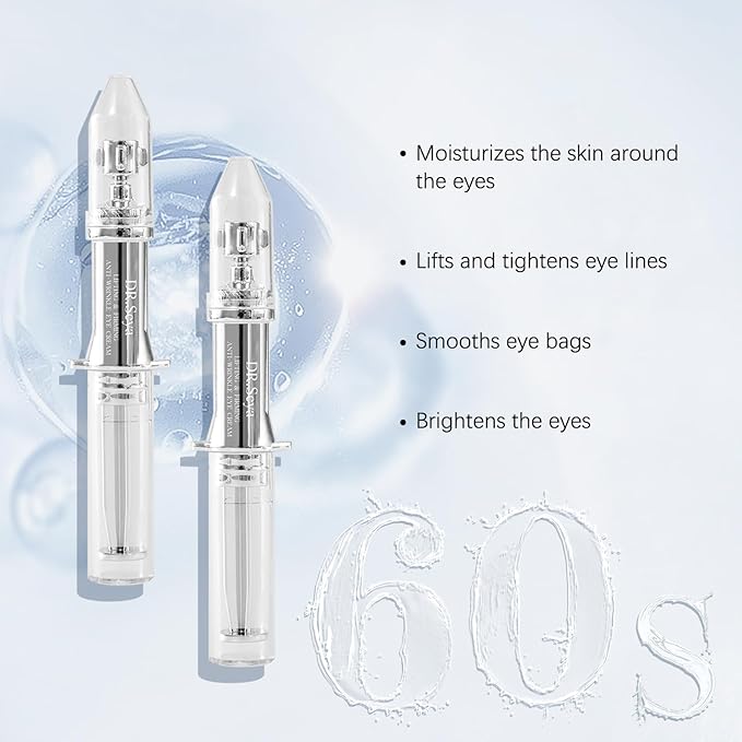 Instant Face & Eye Lift Cream, 60s Firm Face & Eye Cream - 4-in-1 Eye Lift Cream - Firm & Reduces Under Eyes Bags - Anti Aging Fine Lines