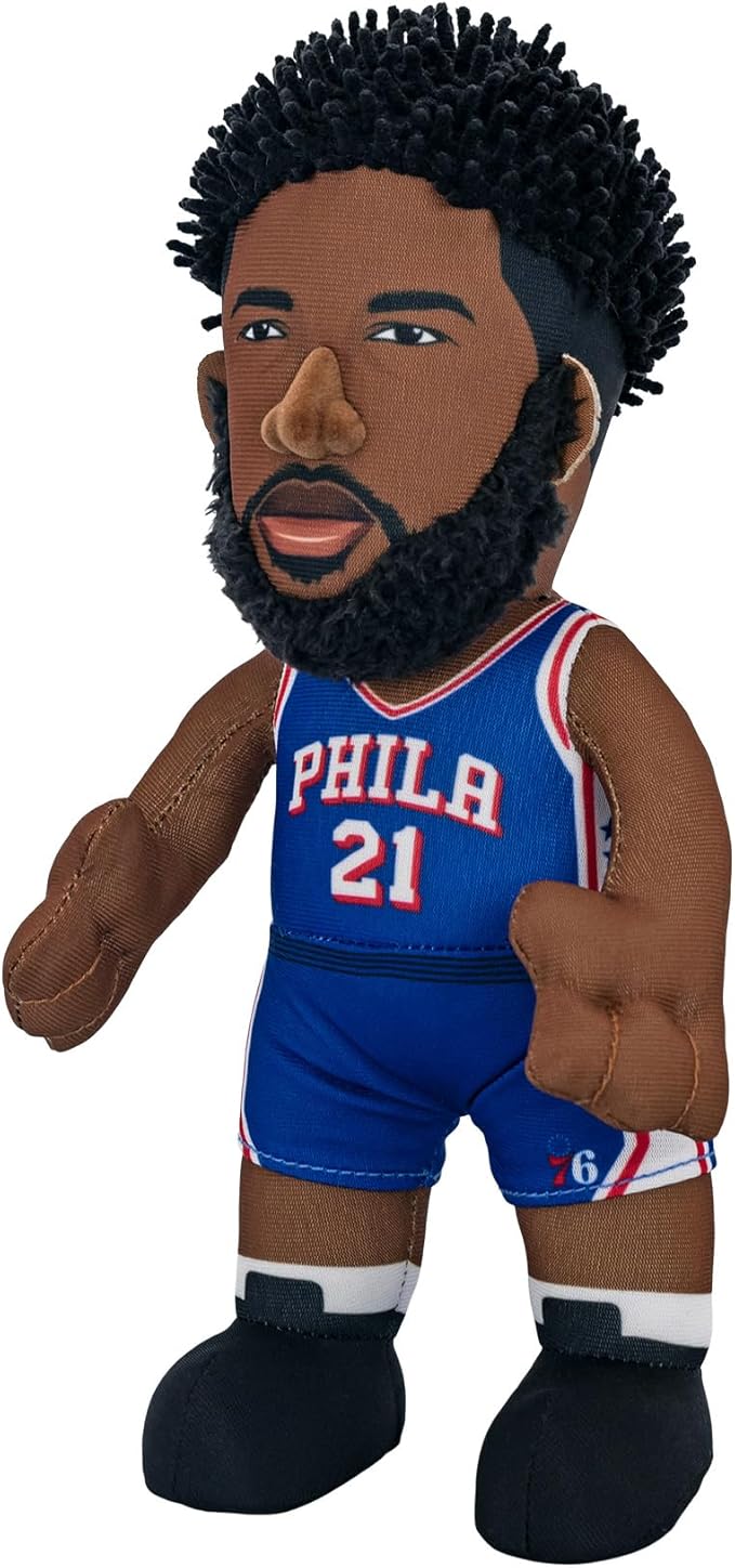 Bleacher Creatures Philadelphia 76ers Joel Embiid 10" NBA Plush Figure - A Superstar for Play or Display
