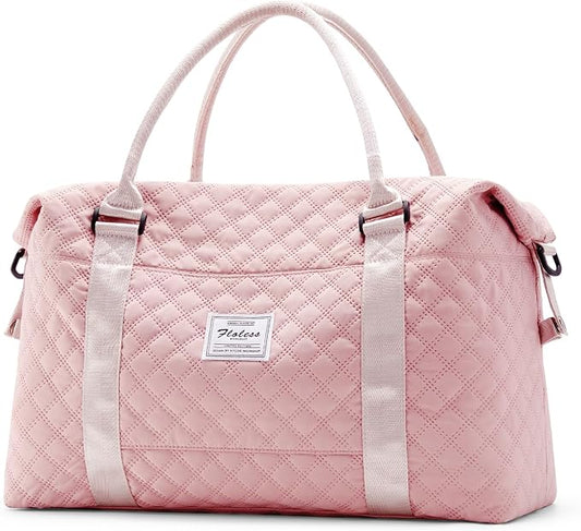 Travel Duffel Bag, Carry On Overnight Weekender Bags for Women | Travel Bag with Wet Pocket & Trolley Sleeve, For Spirit Airlines 18x14x8 Personal Item Bag