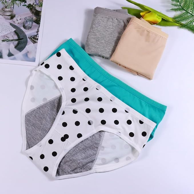 Demifill Teen Girls Period Underwear Cotton Soft Women Panties For Teens Briefs