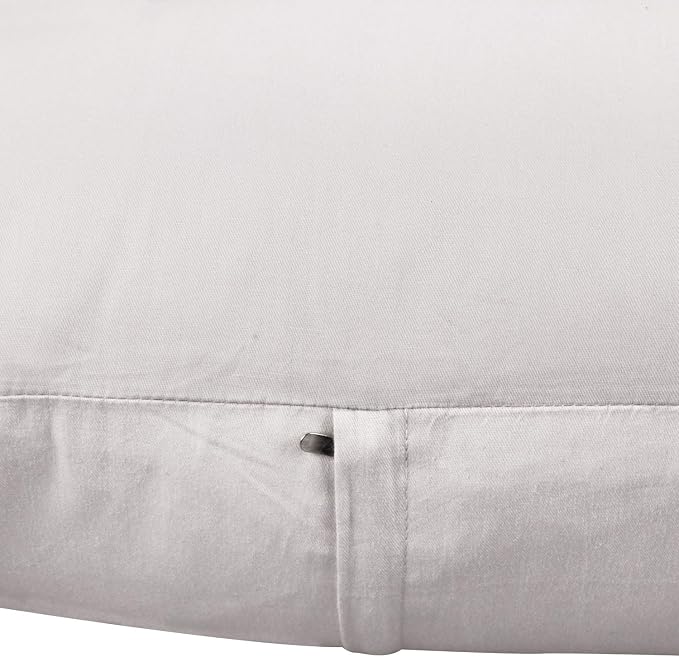 Thmyo 4-Pack 100% Cotton Comfortable Solid Decorative Throw Pillow Case Square Cushion Cover Pillowcase Sublimation Blank Pillow Covers DIY Throw Pillowcase(16x16 inch/ 40x40cm,Light Silver Grey)