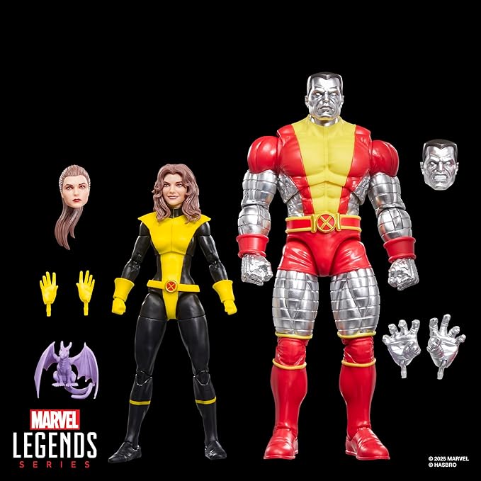 X-Men Marvel Legends Series Kitty Pryde & Marvel’s Colossus Two-Pack, 2 Astonishing Comics-Inspired Collectible 6-Inch Scale Action Figures