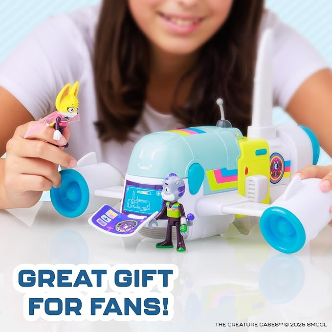 P.M.I. The Creature Cases R.O.N. Jet Playset – Action-Packed Airborne Command Center with Moving Parts, Detailed Design, and Space for Figures by PMI Toys