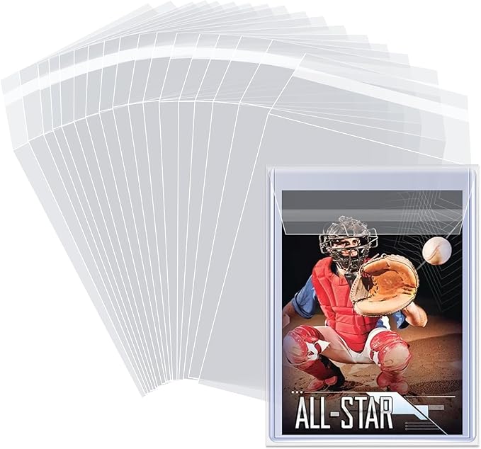 Top Loader Sleeves 100 Pack, Sleeves for Top Loaders Trading Card Ultra Protection for Pro Collector (100Pack)