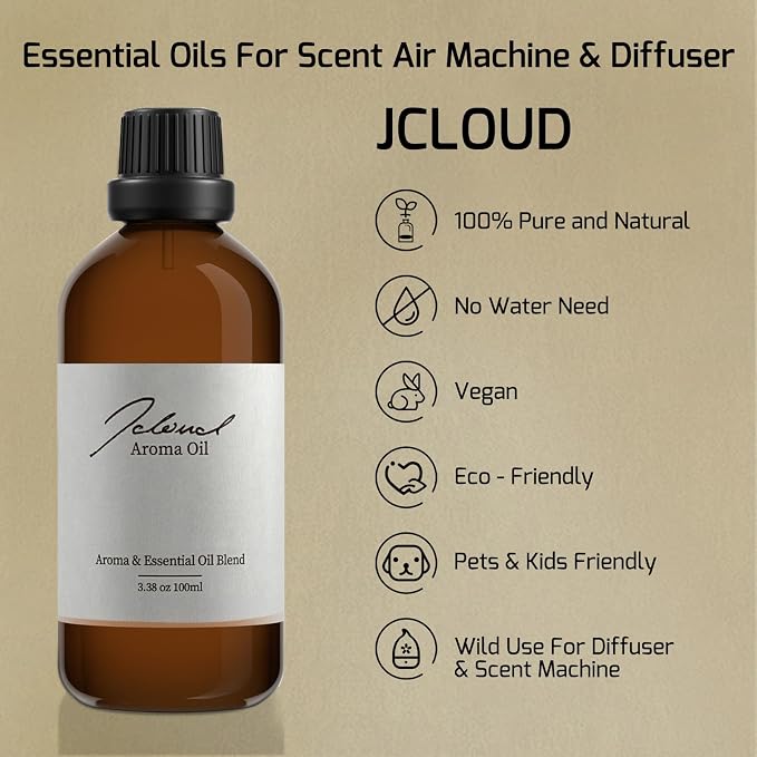 JCLOU Spring Breeze Hotel Diffuser Oil - Inspired By InterContinental Hotel Scent - Luxury Essential Oils for Diffusers for Home - Pure Aromatherapy Fragrance in Glass Bottle, 100mL