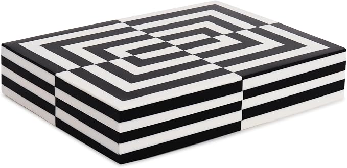 Handicrafts Home Decorative Box 8x6 – Photo Storage Box, Jewelry Organizer, Modern Decorative Storage Box with Lid, Bohemian Table Décor, Vintage Keepsake Box for Shelf or Coffee Table Décor