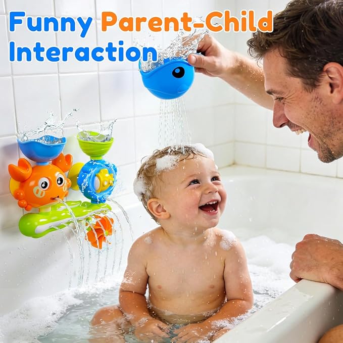 Crab Bath Toys for Kids Ages 1-3 Toddlers 2-4, Bathtub Toys for Babies, Water Shower Tub Toys for Boys Girls Infant Gifts Presents