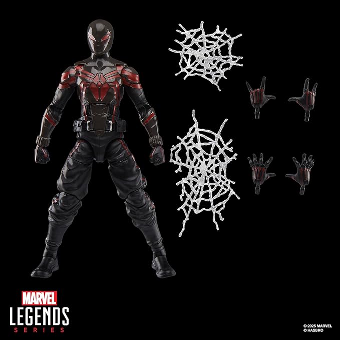 Marvel Legends Series Gamerverse Miles Morales Brooklyn 2099 Suit, Spider-Man 2 Video Game -Inspired Collectible 6 Inch Action Figure