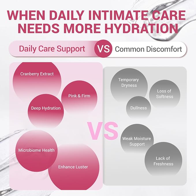 Intimate Moisture Gel for Women, Probiotics + Plant Extracts, pH Balance, Yeast Infection and BV Care, Dryness & Odor Relief, 1Box x 7pcs