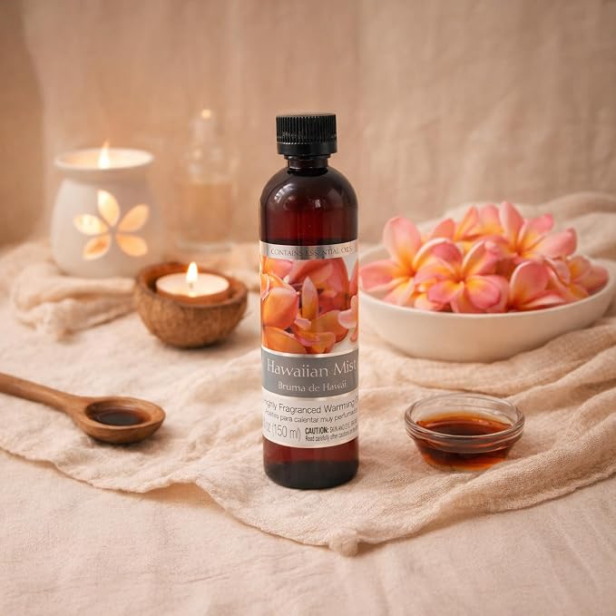 Hosley's Set of 2, 5 oz Tropical Hawaiian Mist Fragrance Warming Oils. Ideal Gift for Weddings, spa, Reiki, Meditation, Bathroom Settings. P1