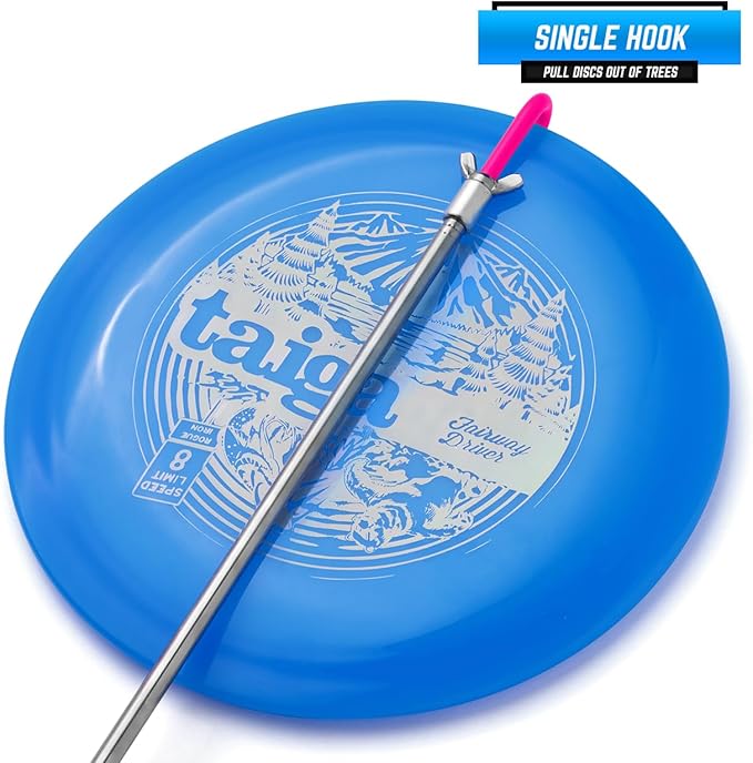 Disc Golf Retriever Pole Telescoping Disc Golf Accessories Grabber 16 inches to 16ft