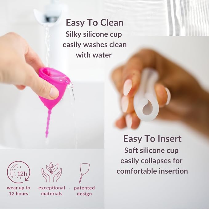 Anatomical Curved Menstrual Cup | Soft Medical Silicone | Easy to Reach/Use